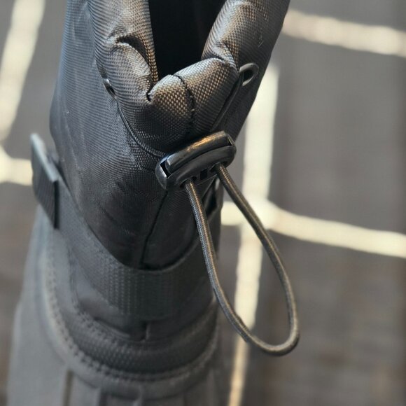 NWOT George Men's Snow Boots Size 8 Black Medium Width Adjustable - Picture 5 of 9